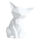 thumbnail image 2 of Figura geométrica de zorro de cerámica, estatuas modernas abstractas talladas a mano, escultura animal Blanco S, 2 of 9