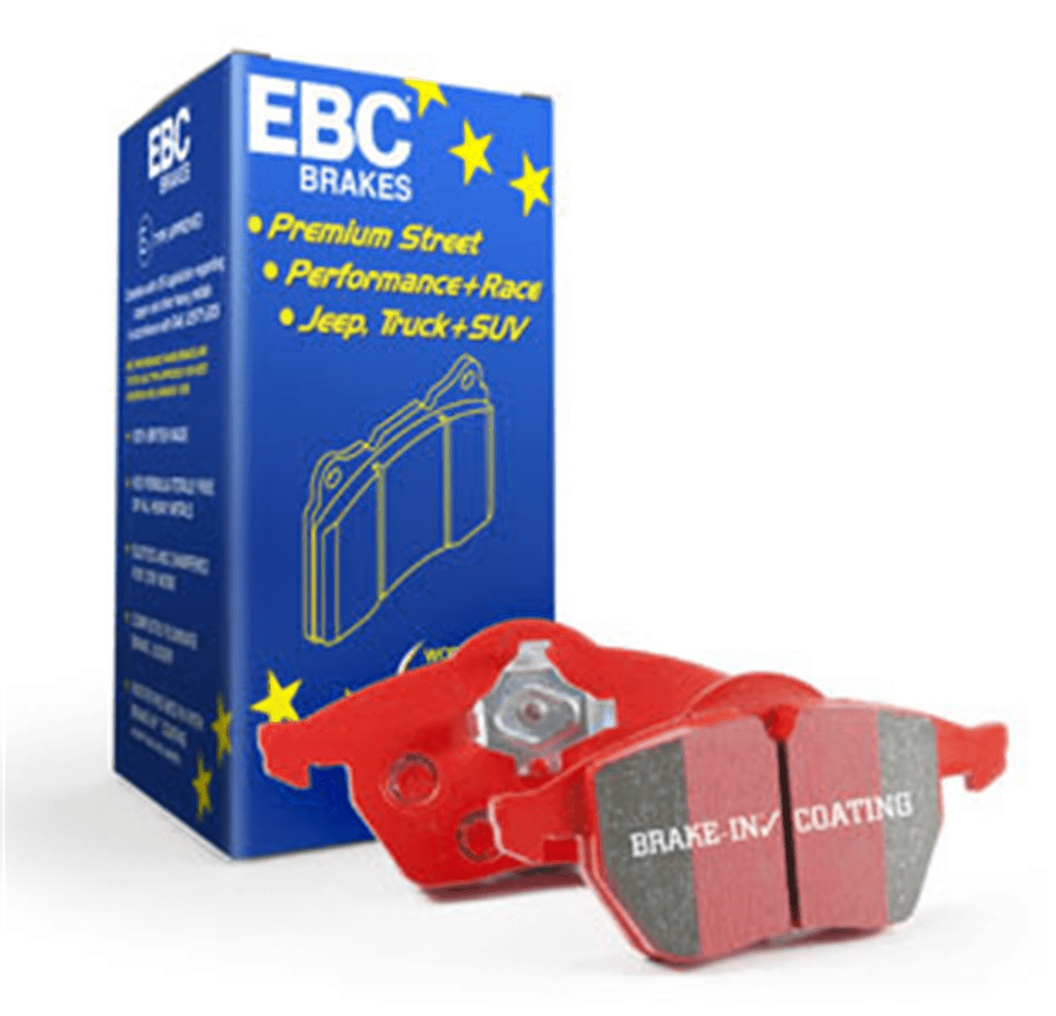 EBC Brakes DP31806C Redstuff Ceramic Low Dust Brake Pads, FMSI Pad No. D1284 Solid 315mm Dia. 61mm