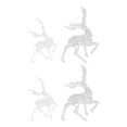 thumbnail image 3 of FRCOLOR Transparent Acrylic Deer Ornaments 4Pcs for Christmas Tree Adornments, 3 of 10