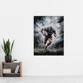 thumbnail image 2 of Rugby Forward Powering Through Action Artwork For Him Rugby Fan Man Cave Extra Large XL Wall Art Poster Print, 2 of 5