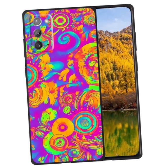 Compatible with Samsung Galaxy Note 20 5G Phone Case, Abstract-Psychedelia-Hippie-14 Case Silicone Protective for Teen Girl Boy Case for Samsung Galaxy Note 20 5G