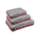thumbnail image 2 of Bolsa de compresión para equipaje de 3 piezas, organizador de almacenamiento de doble capa Gris, 2 of 8