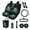 Sea Turtle, variant on Yuyamidu Boho Sea Turtle Auto Seat Covers Full Set of 13 with Steering Wheel Cover Seatbelt Shoulder Pad Blue Hibiscus Trash Bin Rearview Mirror Cover Coasters Keychain Car Interior Set