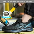 thumbnail image 6 of Safety Trainers Men Women Safety Shoes Steel Toe Cap Trainers Lightweight Non Slip Work Trainers Work Shoes Breathable, 6 of 9