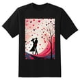 thumbnail image 2 of Plus Size Shirt for Women Black Tops for Women Oversized Short Sleeves Shirt for Women Valentine's Day T Shirt Crewneck Shirt for Women XL, 2 of 5