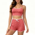 thumbnail image 7 of GUACER Womens Polka Dot Pajama Sets with Scallop Trim Trendy Adjustable Camisole & Shorts Sleepwear, 7 of 7