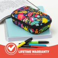 thumbnail image 4 of ZIPIT Flowers Pencil Box | Large Capacity Organizer Pencil Case with Printed Design | Lightweight, Machine Washable Storage Pouch, 4 of 8