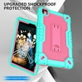 thumbnail image 4 of FIEWESEY Case for FOXX P8/ V8/ T8 Pro 8 inch Tablets Hybrid Shockproof Case Built in Kickstand Shoulder Strap with screen protector for FOXX P8/ V8/ T8 Pro 8 inch Tablets (Green/Pink/2 PCS), 4 of 7