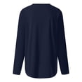 thumbnail image 4 of EDFBUYKRS Women Blouses Color Block Long Sleeve Shirts Pleated Fall Tops Fashion Dressy Blouses Xxxl, 4 of 5