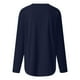 thumbnail image 4 of Top túnica de manga larga con cuello en V para mujer - Blusa holgada e informal - Ideal para casa, playa o vacaciones, 4 of 5