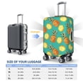 thumbnail image 2 of Luggage Cover Anti Scratch, Orange Pineapple Elastic Suitcase Protector Fits 18-32 Inch Luggage, 2 of 2