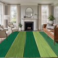 thumbnail image 2 of Retro Striped Area Rugs 5x7 ft Green Wood Grain Country Gradient Stripes Washable Rug Non Slip Indoor Carpet Absorbent Floor Mat for Living Room Bedroom Dining Room, 2 of 9