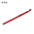 thumbnail image 3 of REGALWOVEN Aluminum Crochet Hook 8mm Knitting Needles for DIY Craft Yarn Red 6Pcs, 3 of 5