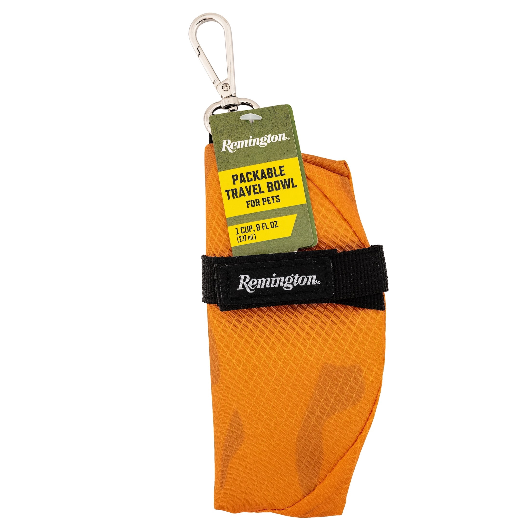 Remington Packable Travel Dog Bowl, Orange