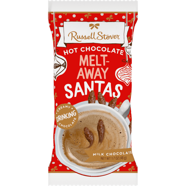 Russell Stover Hot Chocolate MeltAway Santas Creamy Drinking Chocolate