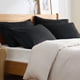 thumbnail image 2 of Juego de fundas de almohada Bedsure Queen de microfibra negra cepillada, 4 unidades, 2 of 6