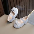 thumbnail image 7 of Zanarzt Girls Dress Shoes Toddler Little Girls Dress Shoes Flower Girls Mary Jane Flats Ballet Shoes Party Wedding Silver,US 10.5, 7 of 7