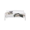 thumbnail image 3 of ACME Caryn Wooden Twin Mission Style Daybed with Slightly Curved Back in White, 3 of 7