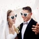 thumbnail image 3 of Gafas de Sol BUWUSMU Blanco en Forma de Corazón para Boda 40 Juegos, 3 of 7