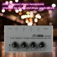thumbnail image 5 of Joernso MA400 US/UK/EU/AU Plug Headphone Amplifier 4 Channels Mini Stereo Audio Earphone Amplifier with Power Adapter for Studio, 5 of 8