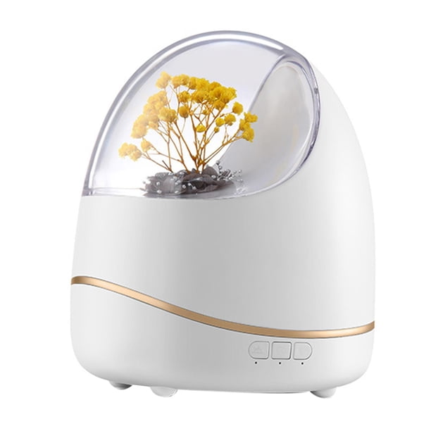 Difusores de , humidificador silencioso para mujeres y niñas, , lámpara de noche de 400ml, apagado automático, decoración de B blanco