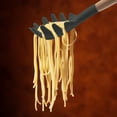 thumbnail image 5 of Silicone Pasta Fork (12"), Food Grade Noodle Spoon with Natural Wooden Handle, BPA Free, Spaghetti Strainer & Server Spoon (12 inch, Gray), 5 of 8