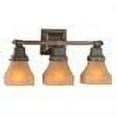 thumbnail image 2 of Medya 50362 20 in. Bungalow Frosted Amber 3 Light Vanity Light, 2 of 2