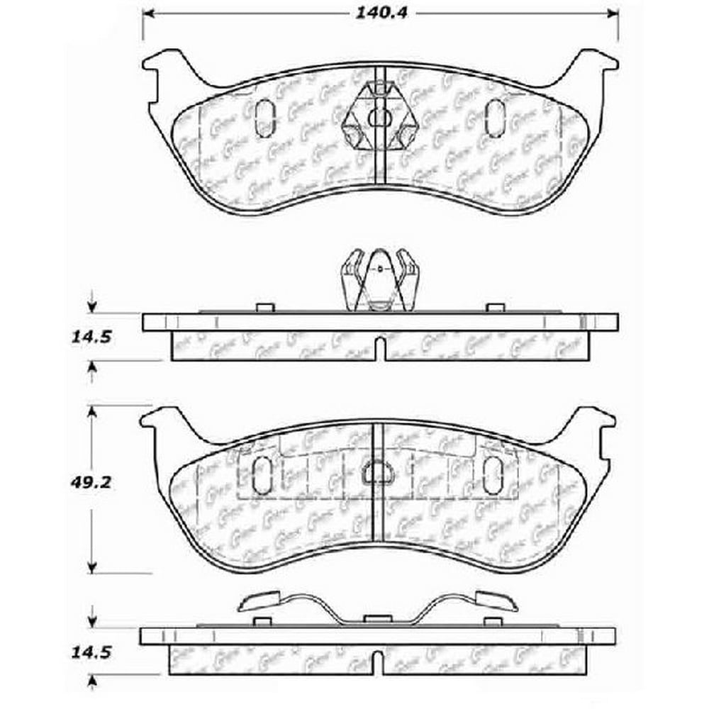 GoParts » 20022005 Ford Explorer Rear Disc Brake Pad Set for Ford