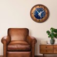 thumbnail image 5 of Minnesota Timberwolves 20.25" Faux Barrel Top Clock, 5 of 5