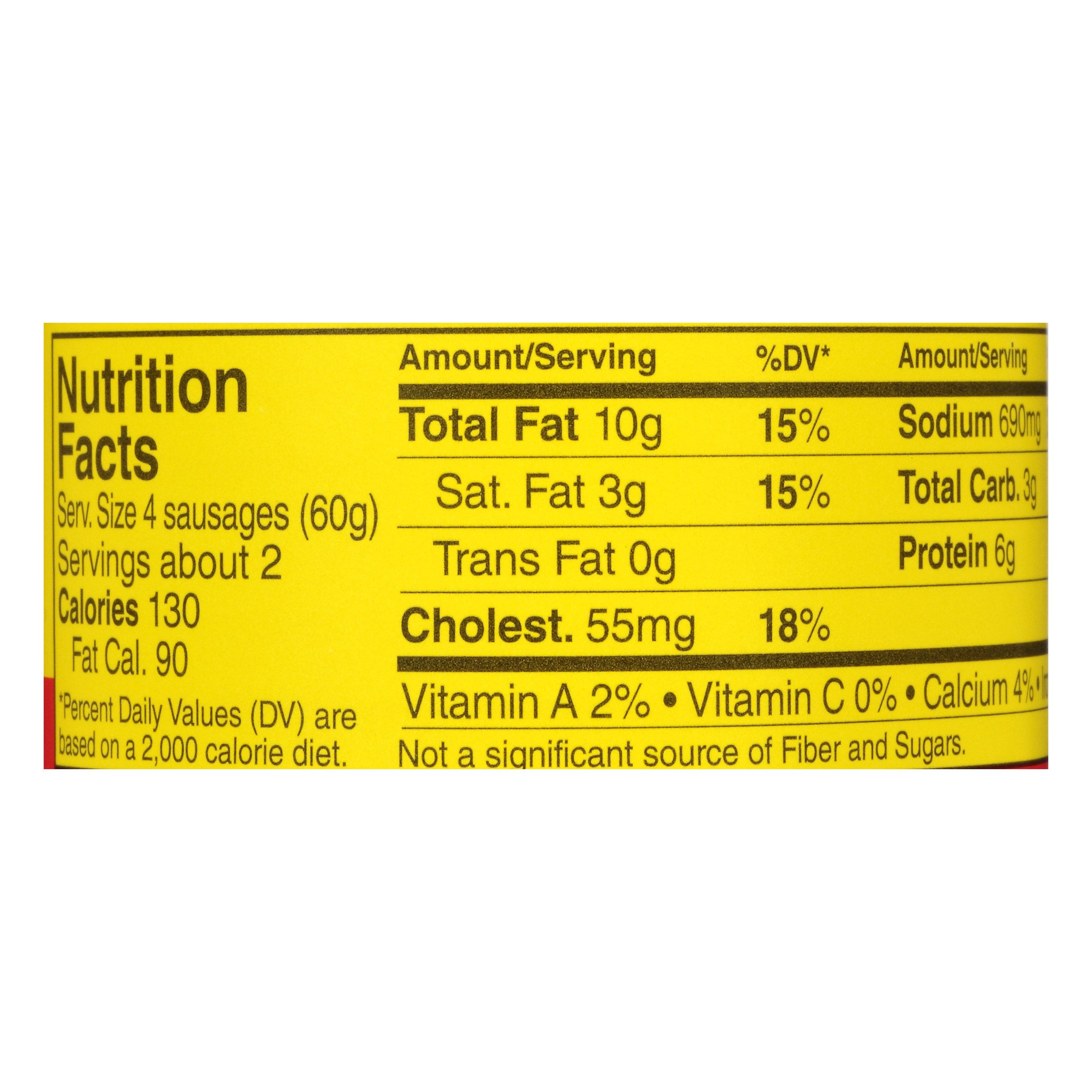 (4 pack) Prairie Belt® Smoked Sausage, Canned Meat, High Protein, Shelf Stable Pull-Top Can, 4.6 oz
