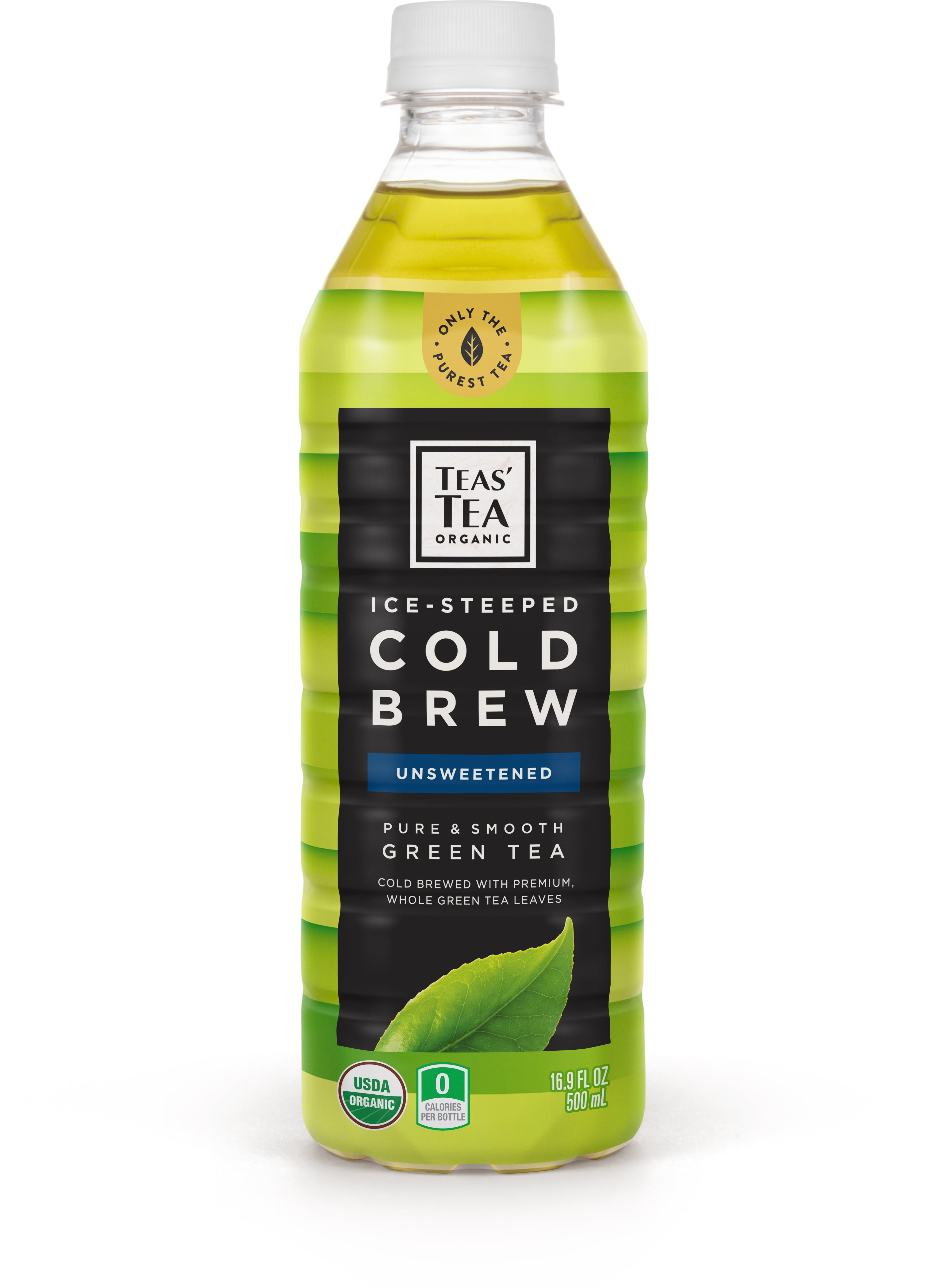 (12 Bottles) Teas' Tea Organic Cold Brew Unsweetened Green Tea