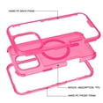 thumbnail image 2 of Dteck Magnetic Case for iPhone 16 Pro Max, Compatible with MagSafe, Military Grade Drop Protection Slim Translucent Matte Shockproof with Anti-Fingerprint Phone Case,Pink, 2 of 6