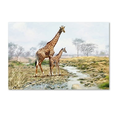 Trademark Fine Art 'Giraffe' Canvas Art by The Macneil Studio