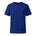 thumbnail image 2 of Ticikt Boys' Short Sleeve Rash Guard, UPF 50+ Sun Protection Swim Shirt for Kids,Dark Blue, 2 of 4
