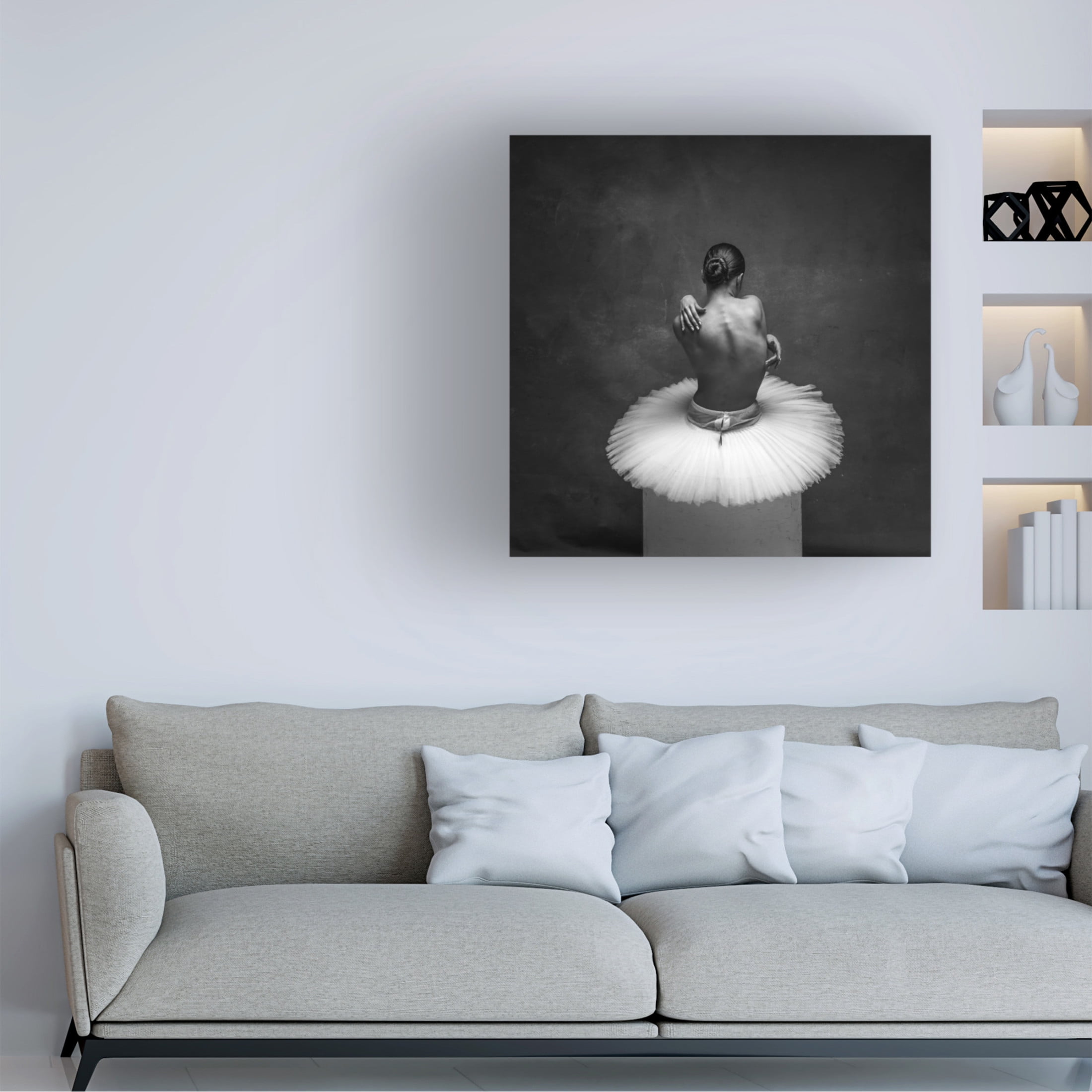 Canvas Wall Art - Alexander Yakovlev 'Grace' Wall Art for Living Room, Bedroom, or Office Décor by Trademark Fine Art - 24 x 24 Inches