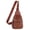 Brown, variant on Western Tooled Sling Crossbody Pack (Women)