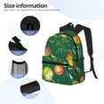 thumbnail image 4 of Goofa Vegan Print Casual Backpack for Women Men,Waterproof High School Bookbag,Lightweight Travel Daypack,Classic College Backpack,Laptob Backpack, 4 of 6