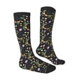 thumbnail image 3 of Daiia Sports Socks Snake And Flower Printed Novelty Crew Socks for Men Women Knee High Socks Cotton Socks Soft & Breathable Support Unisex Socks, 3 of 9