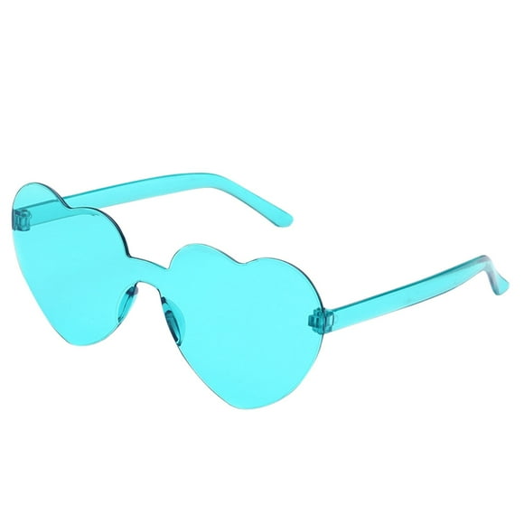 Frameless Transparent Glasses Europe And America Candy Color Couple Sunglasses