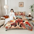 thumbnail image 4 of Manfei Anime Girl 2pcs Bedding Comforter Set,Koi Fish Twin Comforter Sets,Japanese Style Bedding Set,Microfiber Cartoon Room Decoration,Reversible, 4 of 8