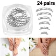 thumbnail image 1 of Alambre de corrección de uñas encarnadas para el cuidado de la recuperación Paroniquia File Patch Corrector Foot Pedicure Tool 24pcs Ofspeizc 220169, 1 of 8