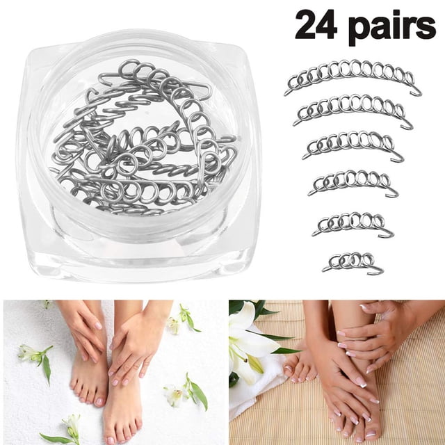 Alambre de corrección de uñas encarnadas para el cuidado de la recuperación Paroniquia File Patch Corrector Foot Pedicure Tool 24pcs Ofspeizc 220169