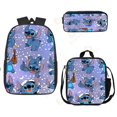 thumbnail image 1 of Mochila Disney Stitch de 3 piezas para escuela primaria y secundaria, bolsa de almuerzo, bolsa de lápices, suministros escolares impermeables, 1 of 4