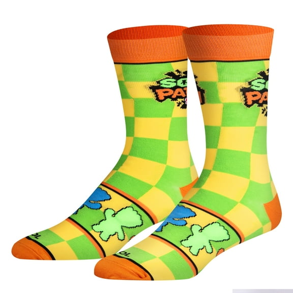 Cool Socks, Men's Funny Graphic Novelty Sock, Sour Patch Kids Candy, Adult Large