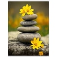 thumbnail image 2 of Zen Canvas Wall Art Prints Zen Stone and Yellow Flower Paintings Meditation Spiritual Picture for Yoga Room Decor Frame (12.00"&nbsp;x&nbsp;18.00", Zen 3), 2 of 6