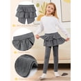 thumbnail image 4 of Leggings HoeVou para niñas pequeñas con falda, uniforme escolar de 2 a 14 años, 4 of 6