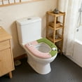 thumbnail image 4 of Steadline Winter Plush Toilet Seat Cover with Panda Design,Soft Fleece Bathroom Accessory with Hook-and-Loop Fastener,Warm and Comfortable Thickened Cushion for Cold Weather, 4 of 7