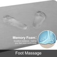 thumbnail image 3 of XINQIHANG Luxury Memory Foam Bath Mat, Non-Slip Ultra Absorbent Bathroom Mats PVC Back Runner Mat Machine Washable Mat for Bathroom Floors, 30" x 20", Grey, 3 of 7