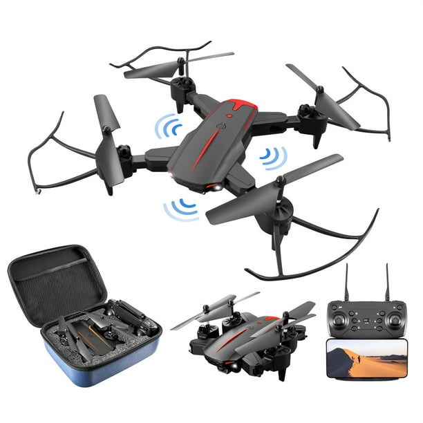 Dron Inteprter con cámara plegable 50 veces color Negro