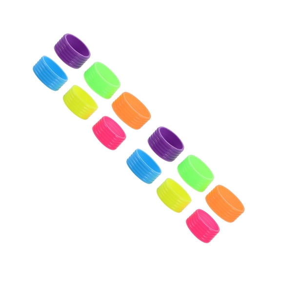 12 pcs Tennis Overgrip Protectors Reusable Racket Ring Professional Racket Grip Bands Convenient Rings for Tennis and Badminton Rackets